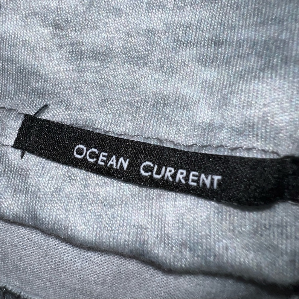 Ocean Current Gray Ombré Gradient Hoodie Boys Medium Long Sleeve Surf Style - Picture 4 of 9